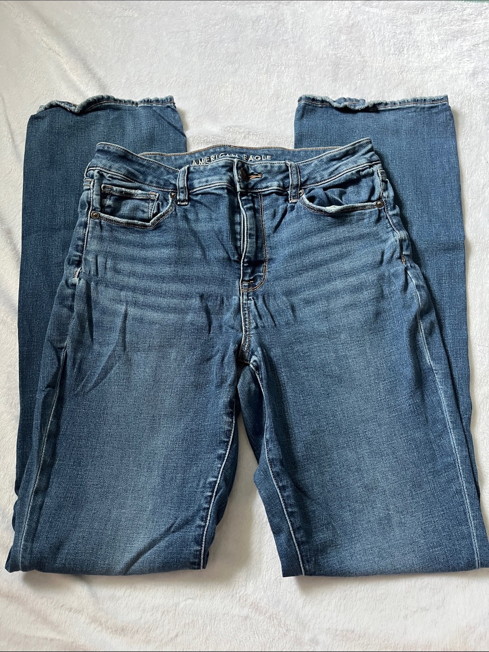 American Eagle Outfitters Women's Dark Blue Skinny Jeans